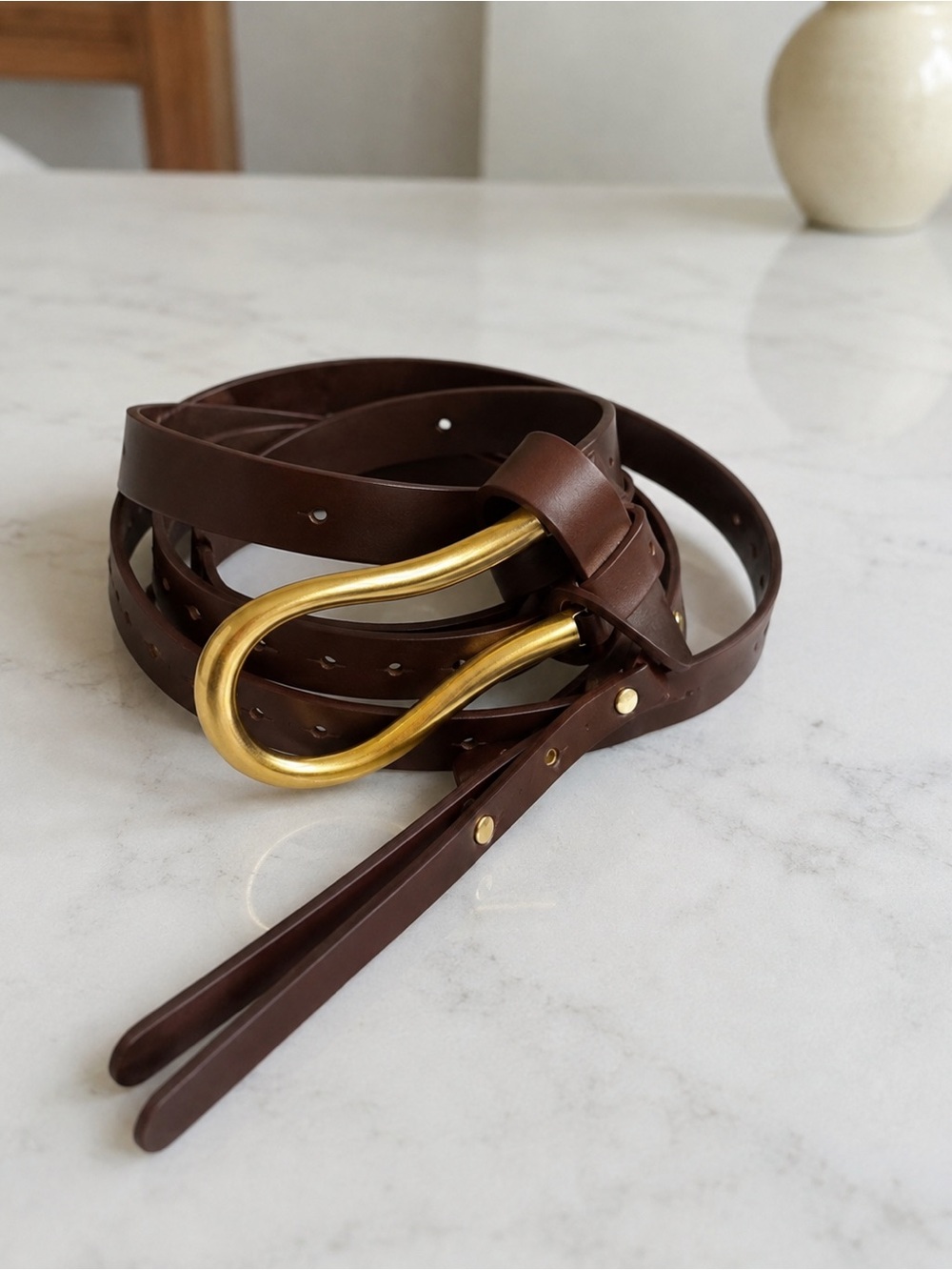REVOLVE Loop Belt in Brown NEW - Picture 5 of 6